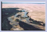 Arial view of Lake Athabasca Sand Dunes